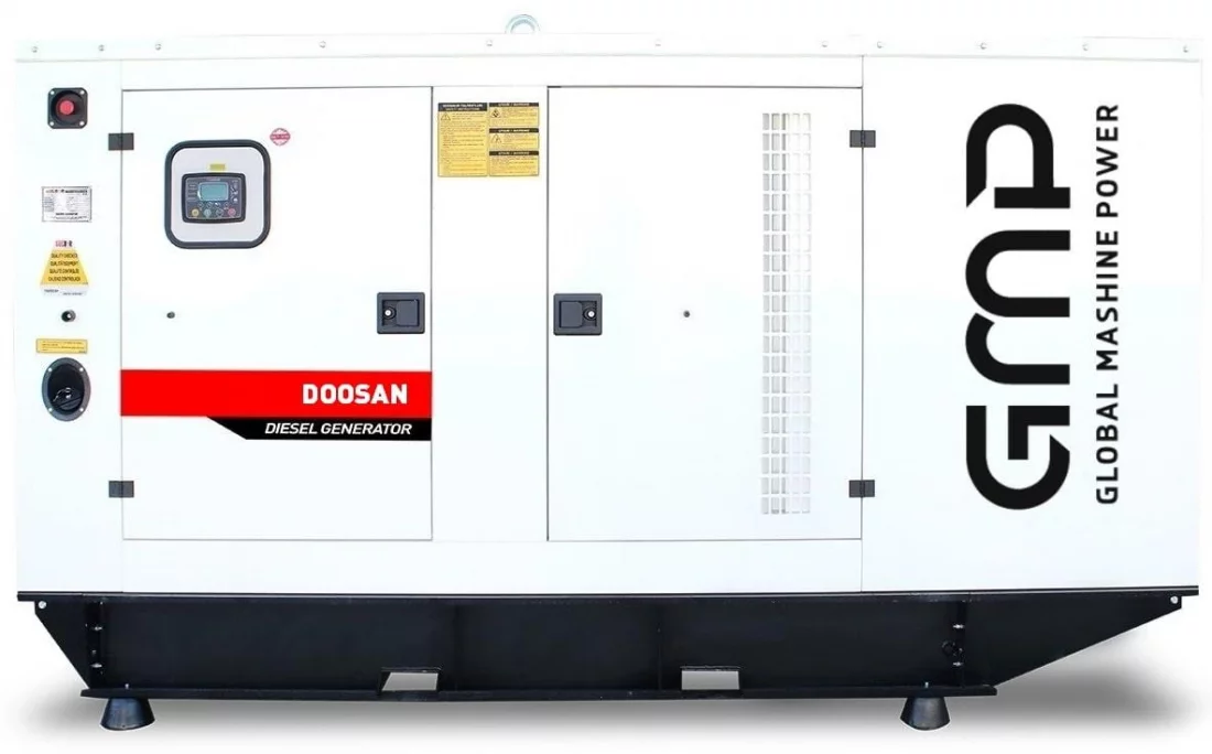 Дизельный генератор Doosan GMP 900DM в кожухе