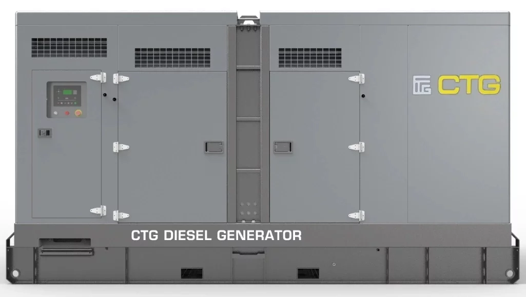 Дизельный генератор CTG 200C в кожухе с АВР