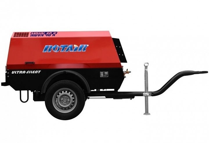 Дизельный компрессор Rotair MDVN 46P-10 на шасси