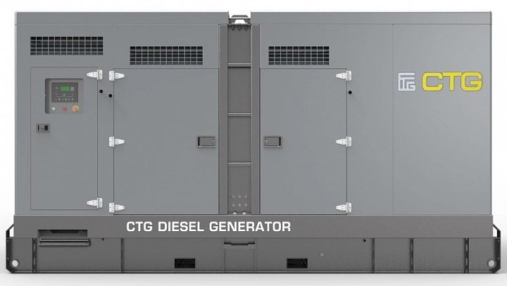 Дизельный генератор CTG 825D в кожухе с АВР