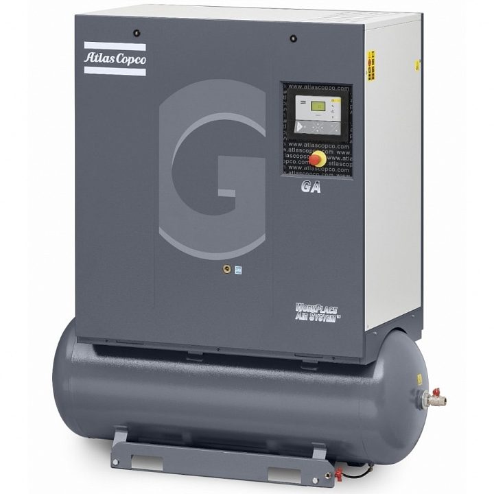 Винтовой компрессор Atlas Copco GA 11 10 с ресивером